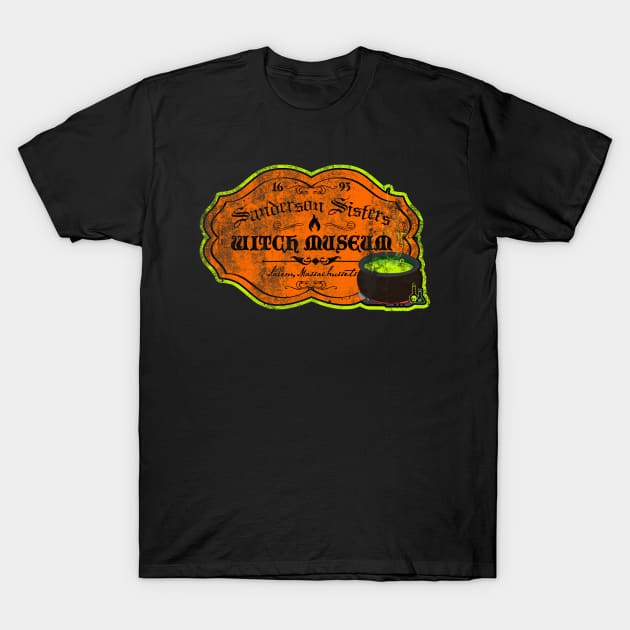 Sanderson Sisters Museum, distressed T-Shirt by hauntedjack